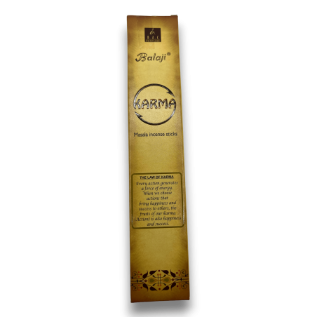BALAJI Incienso Karma - Masala Incense - 1 cajetilla de 15gr