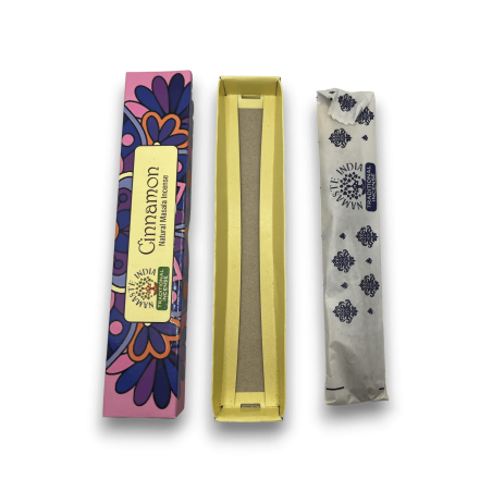 Namaste India Incense Cinnamon - Cinnamon - Traditional Indian Agarbathi - Natural Masala Mandala - Handmade