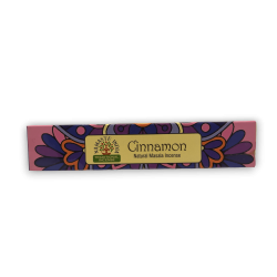 Namaste India Incense Cinnamon - Cinnamon - Traditional Indian Agarbathi - Natural Masala Mandala - Handmade