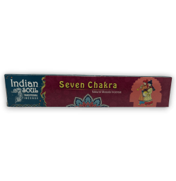 Incienso Siete Chakra Indian Soul - India Tradicional Incense - 15 gramos.