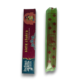 Seven Chakra Indian Soul Incense - Traditional Indian Incense - 15 grams.