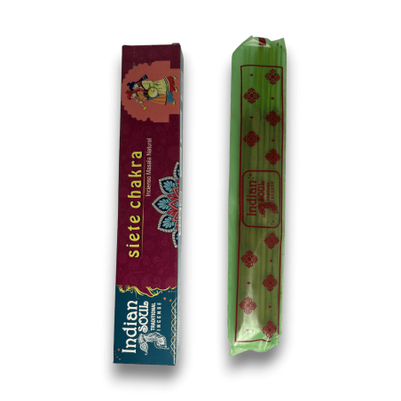 Seven Chakra Indian Soul Incense - Traditional Indian Incense - 15 grams.