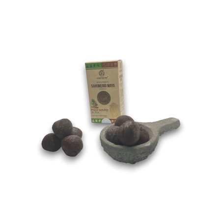 Sahumerio Maya Esferas Mágicas Palo Santo y Ruda - Curación y Protección - OMTIRTH Bombitas