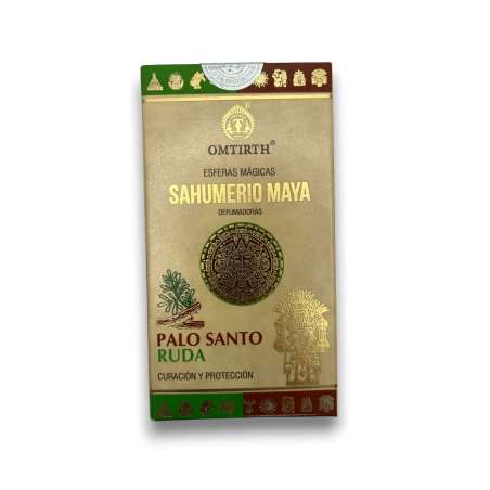 Sahumerio Maya Esferas Mágicas Palo Santo y Ruda - Curación y Protección - OMTIRTH Bombitas