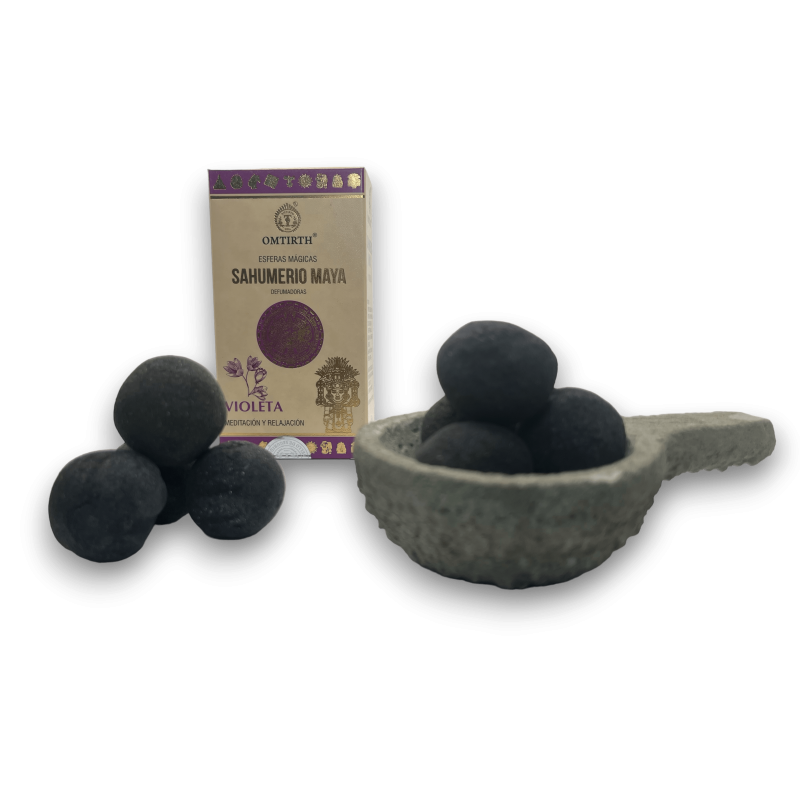 Mayan Incense Violet Magic Spheres - Meditation and Relaxation - OMTIRTH Bombitas-OMTIRTH INCENSES-HOSTENATURA