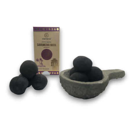 Mayan Incense Violet Magic Spheres - Meditation and Relaxation - OMTIRTH Bombitas