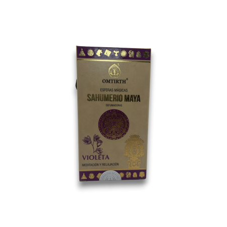 Mayan Incense Violet Magic Spheres - Meditation and Relaxation - OMTIRTH Bombitas