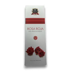 Alaukik Red Rose Räucherstäbchen - Großpackung 90gr - 55-65 Stäbchen - Made in India