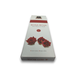 Alaukik Red Rose Räucherstäbchen - Großpackung 90gr - 55-65 Stäbchen - Made in India