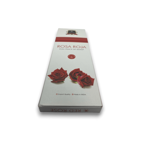 Incienso Alaukik Rosa Roja - Red Rose - Paquete Grande 90gr - 55-65 varillas - Hecho en India