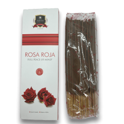 Alaukik Red Rose Incense - Large Pack 90gr - 55-65 sticks - Made in India