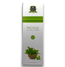 Alaukik Patchouli Rökelse - Patchouli - Stort paket 90gr - 55-65 pinnar - Tillverkad i Indien