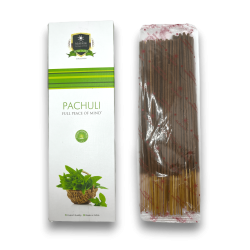 Tămâie Alaukik Patchouli - Paciuli - Pachet mare 90gr - 55-65 bețe - Fabricat în India