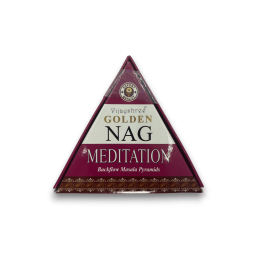 GOLDEN NAG Meditation Backflow Cones - Blackflow Incense Cones - 10 kono