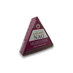 GOLDEN NAG Reflux Cones Meditation - Blackflow Incense Cones - 10 cones