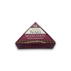 GOLDEN NAG Reflux Cones Meditation - Blackflow Incense Cones - 10 cones