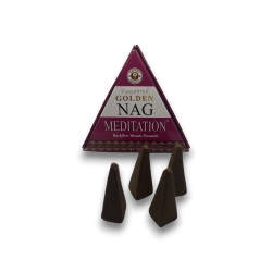 GOLDEN NAG Meditation Backflow Cones - Blackflow rökelsekottar - 10 kottar