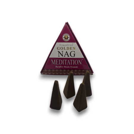 GOLDEN NAG Cones de refluxo de meditação - Cones de incenso Blackflow - 10 cones