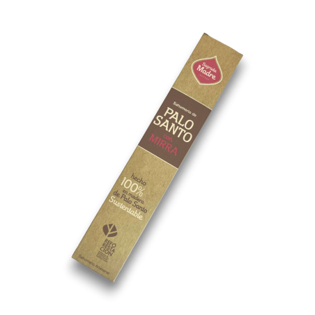 Incenso di Palo Santo con Sacra Madre Mirra - Sahumerio 8 bastoncini spessi