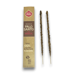 Palo Santo Weihrauch mit Myrrhe Heilige Mutter - Sahumerio 8 dicke Stäbchen