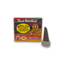 HD Hari Darshan Stick Santo Incense Cones Spiritual Cleansing of Spaces and People - Box of 10 Cones