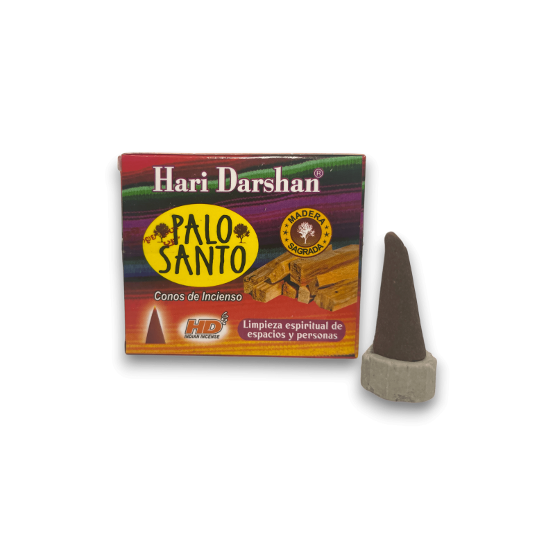 HD Hari Darshan Stick Santo Incense Cones Spiritual Cleansing of Spaces and People - Box of 10 Cones-TRIBAL SOUL INCENSE-HOSTENATURA