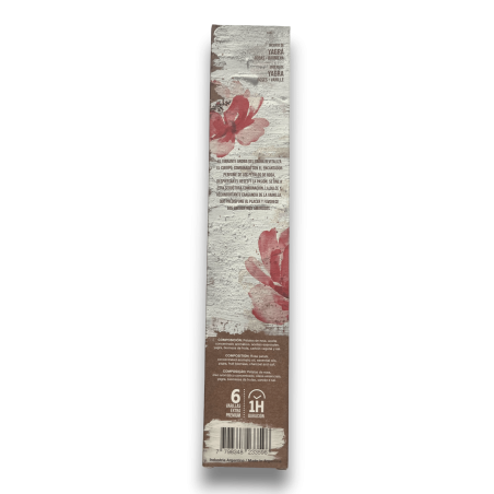 Handgemaakte Sahumerio Wierook Yagra Roze Vanille Heilige Moeder - 6 Premium Stokjes