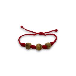 Bracelet Palo Santo naturel - Bracelet Corde Rouge avec Palo Santo - Bois Sacré