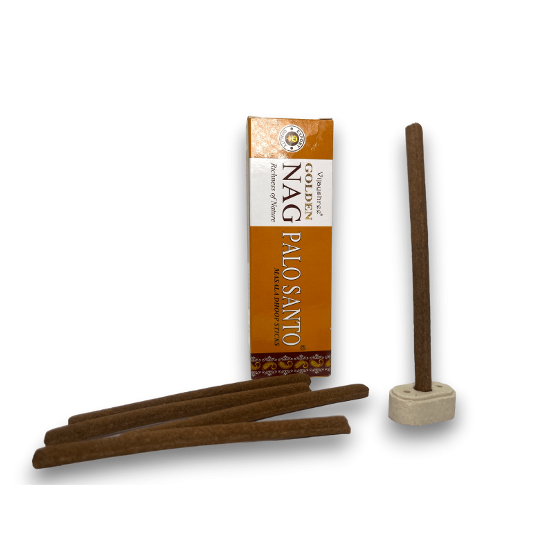 Encens GOLDEN NAG Dhoop Palo Santo - Masala Dhoop Sticks - 1 paquet de 10 barres-ENCENS DORÉ-HOSTENATURA