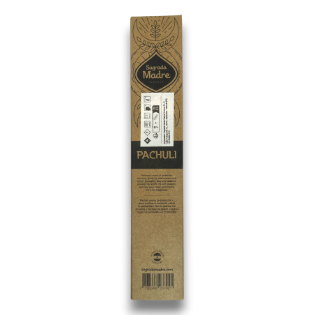 Natural Patchouli Incense Holy Mother Patchouli Passion - Incense 8 thick sticks Organic - Origin Malaysia
