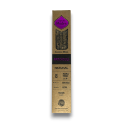 Incenso Naturale Patchouli Sacra Madre Patchouli Passion - Sahumerio 8 bastoncini spessi Ecologico - Origine Malesia