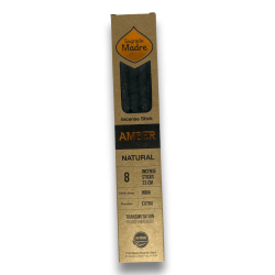 Natural Amber Incense Holy Mother Amber Transformer - Incense 8 thick sticks Organic - Origin India