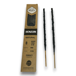 Natural Benzoin Incense Holy Mother Benzoin Tranquility - Incense 8 thick sticks Organic - Origin India