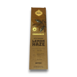 Cannabis Incense Lemon Haze Sativa Sagrada Madre - Artisan Incense 6 thick sticks - Does not contain CBD or THC