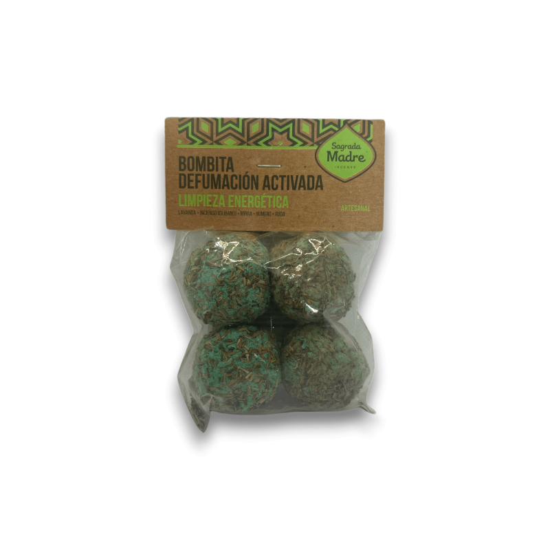 Holy Mother Energy Cleansing Bomb Bag - Activated Defumation - 4 units-BOMBS 4X ACTIVATED DEFUMMING SAGRADA MADRE-HOSTENATURA