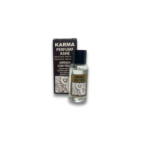 Perfume Ashe Arrasa con Todo - Para arrasar negatividad y trabajos de magia - HOSTENATURA - 10ml.