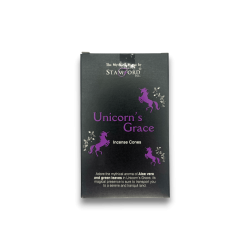 Conos de incienso The Grace of the Unicorn Stamford Mistico - The Mythical Range - 1 caixa de 12 conos de Aloe Vera