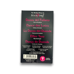 Conos de incienso Elves' Lair Stamford Mistico - Pixie's Dance - 1 caixa de 12 conos de vainilla e feixón