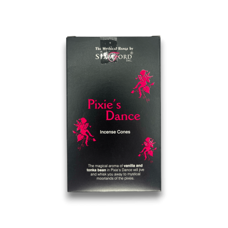 Conos de Incienso Guarida de los Duendes Stamford Mistico - Pixie's Dance - 1 Cajita de 12 conos Vainilla y Haba
