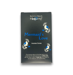 Conos de Incienso Amor de Sirena Stamford Mistico - Mermaid's Love - 1 Cajita de 12 conos Rosa Blanca y Lirio Fresco