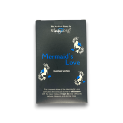 Conuri de tămâie Mermaid's Love Stamford Mistico - Mermaid's Love - 1 cutie cu 12 conuri Trandafir alb și crin proaspăt