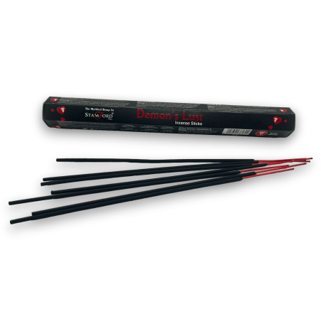 Incenso Stamford Mistico Demon's Lust - Demon's Lust - 1 caixa com 15 paus de canela e cravo