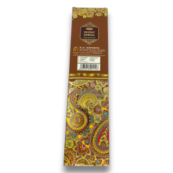 Tridev Sandalo Decent Sandal Incense - Bastões de incenso naturais - 10 bastões grossos