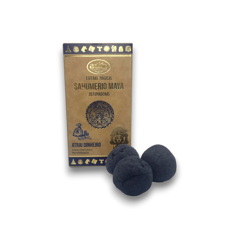 Maya Smoke Bombs Attire l’argent AUM FRAGRANCES - Maya Incense Magic Spheres 8 bombes d’encens-Bombes désodorisantes activées par Maya AUM Fragrances-HOSTENATURA