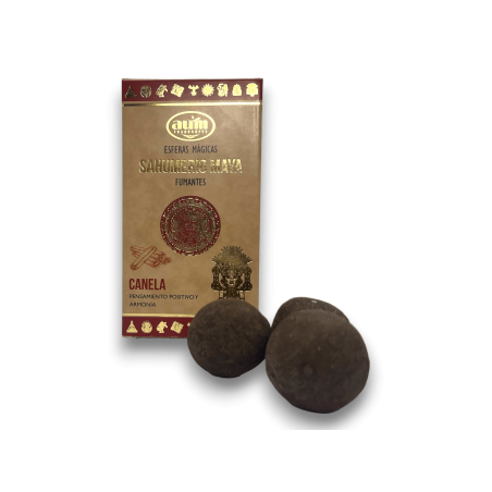 Bombitas Defumación Maya Canela AUM FRAGRANCES - Esferas Mágicas Sahumerio Maya 8 bombitas incienso Pensamiento Positivo