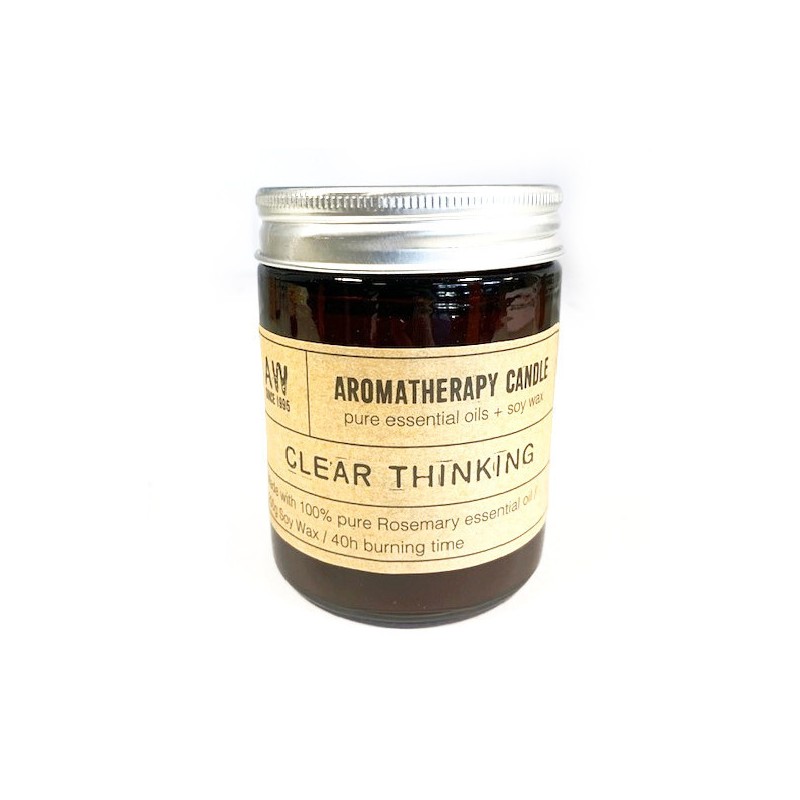 Aromatherapy Candle - Clear Thinking-AROMATHERAPY CANDLES WITH SOY WAX-HOSTENATURA