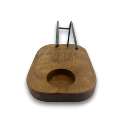 Palo Santo Design Hamsa Teak Holzofen - 15x10cm - Handgefertigt