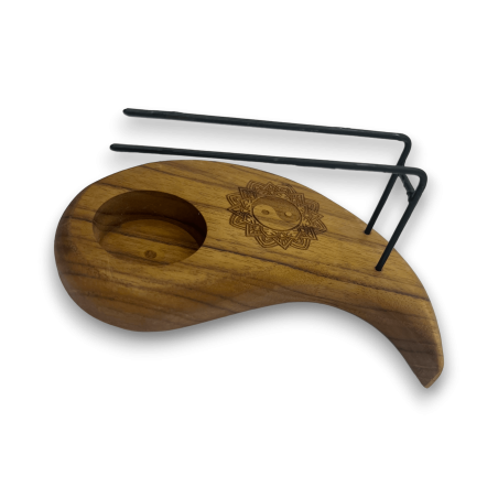 Palo Santo Palnik Yin i Yang Teak Teak - 15x8,5 cm - Ręcznie robiony