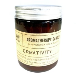 Vela de aromaterapia - Creatividade