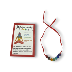 Pulseira 7 Chakras Pulseira Fio Vermelho - HOSTENATURA